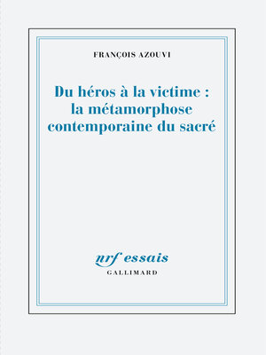 cover image of Du héros à la victime